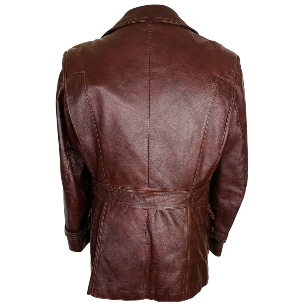 Vintage 1970s Leather Jacket Chic Leather Fashions Canada, Mens Size 40