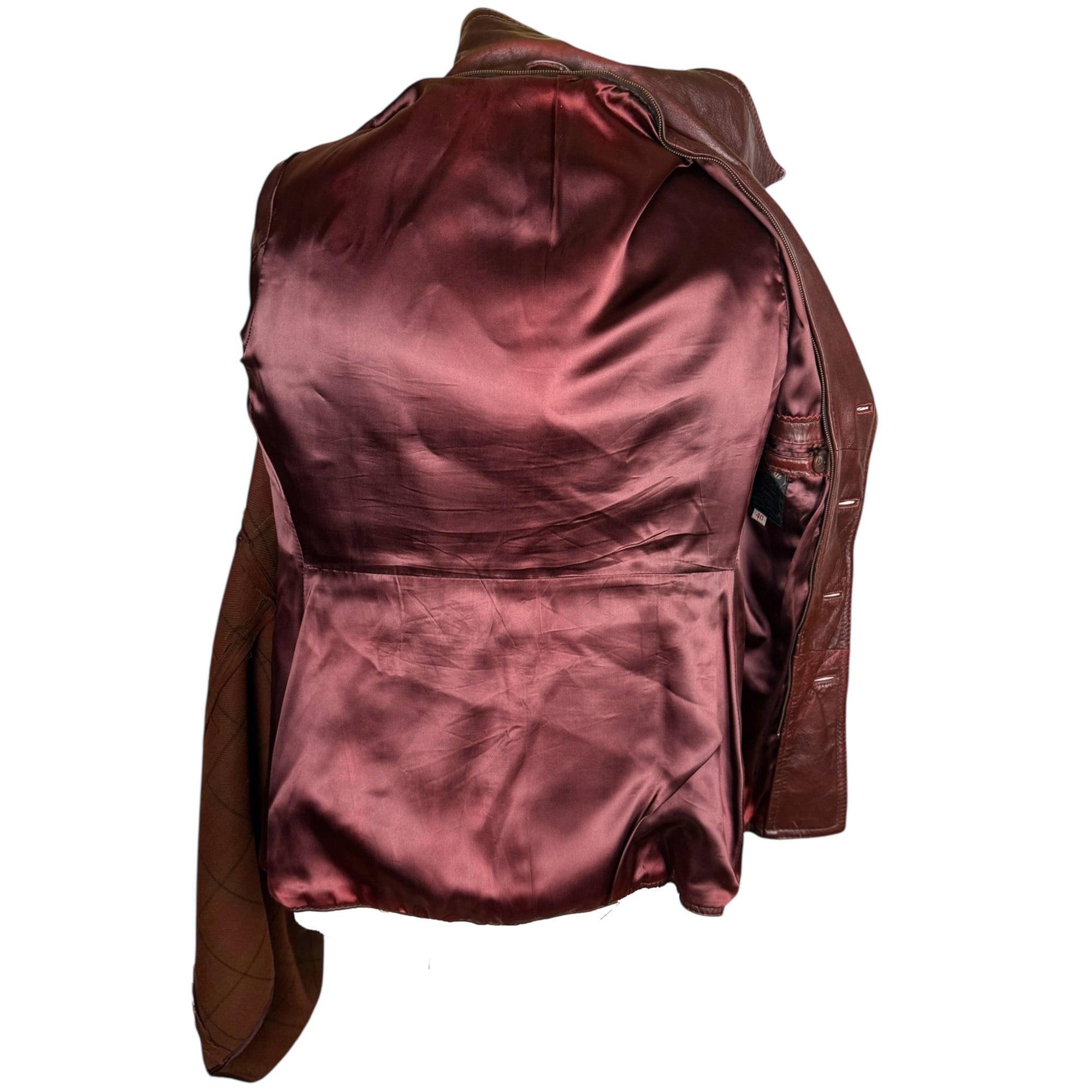 Vintage 1970s Leather Jacket Chic Leather Fashions Canada, Mens Size 40