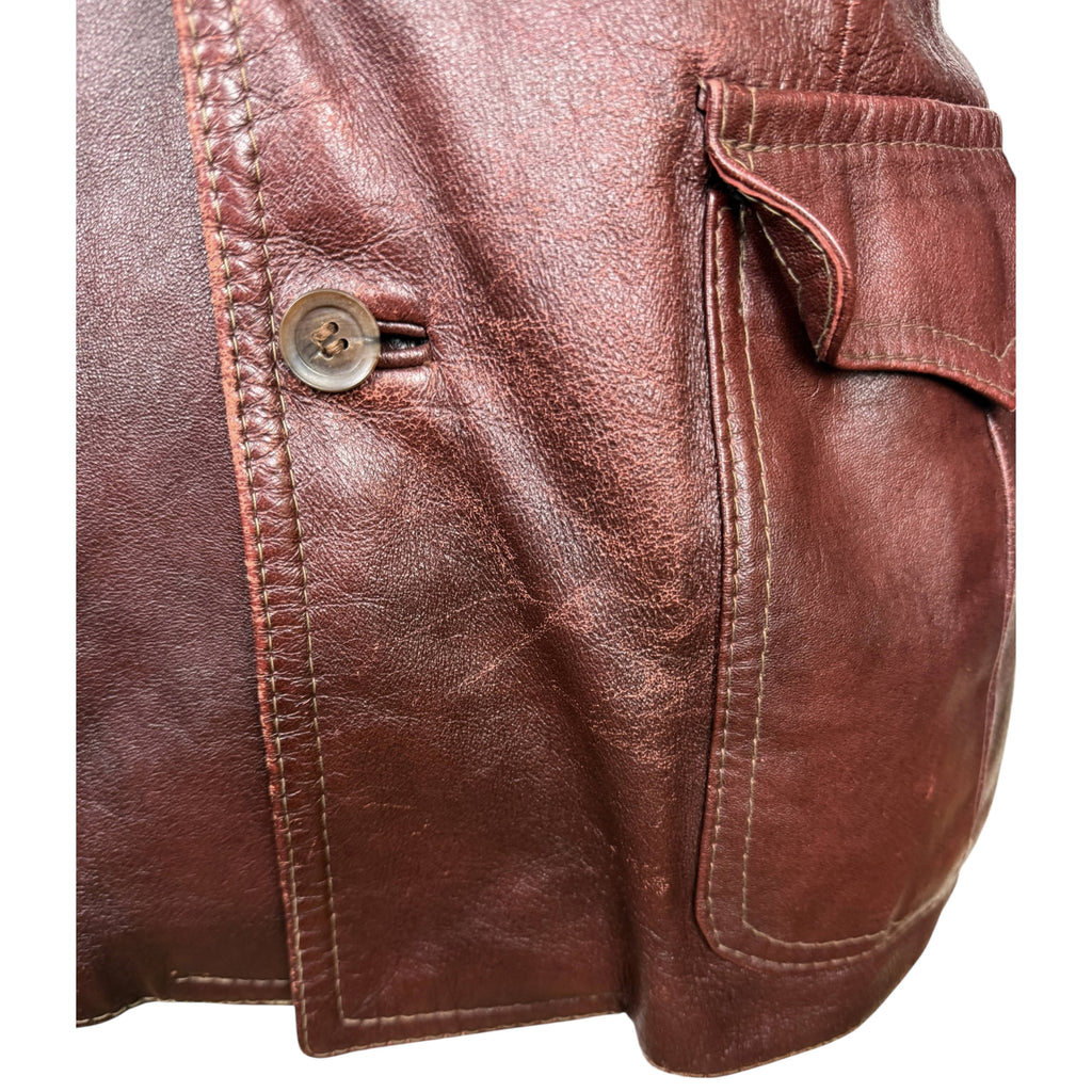 Vintage 1970s Leather Jacket Chic Leather Fashions Canada, Mens Size 40