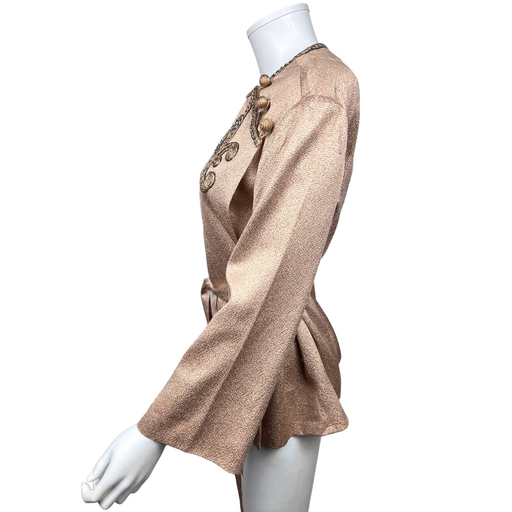 1960s 70s Vintage Christian Dior Blouse Hostess Top France