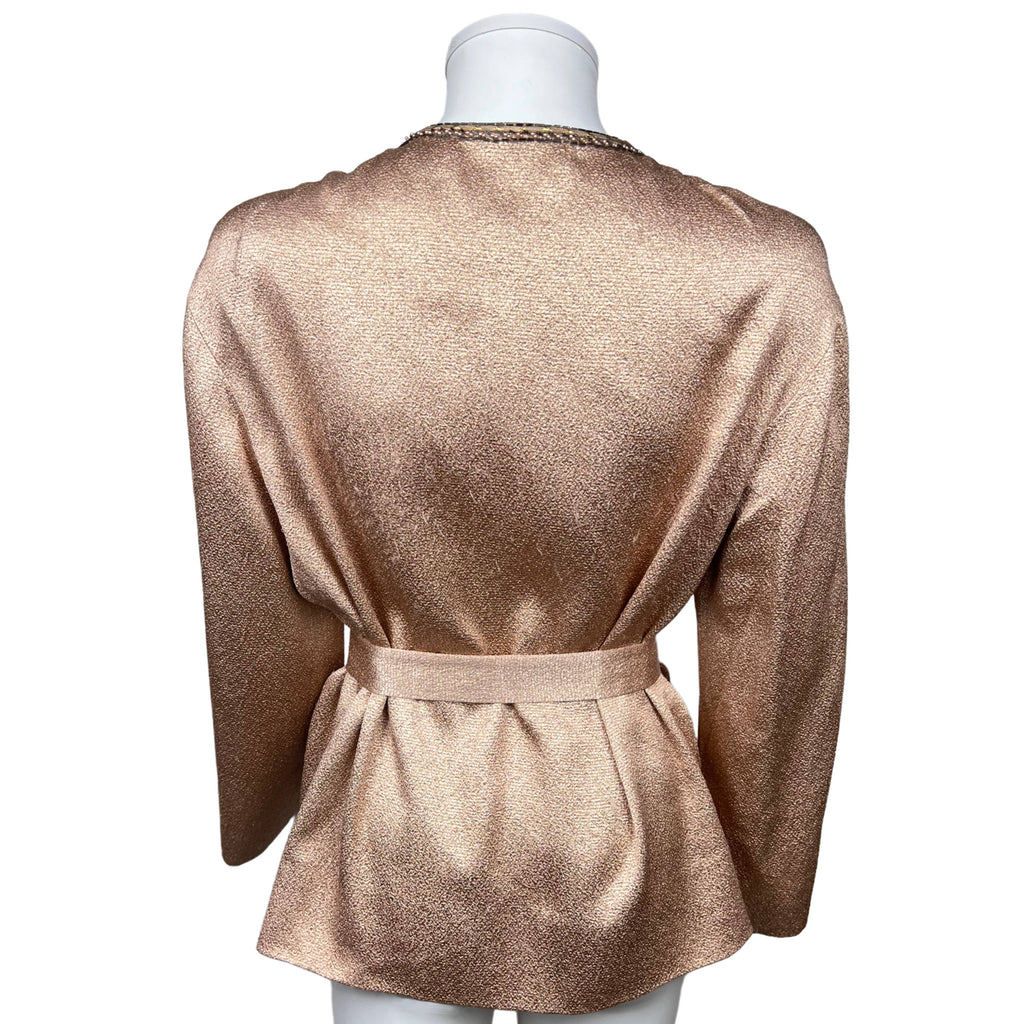 1960s 70s Vintage Christian Dior Blouse Hostess Top France