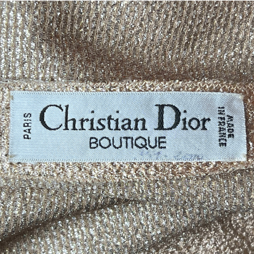 1960s 70s Vintage Christian Dior Blouse Hostess Top France
