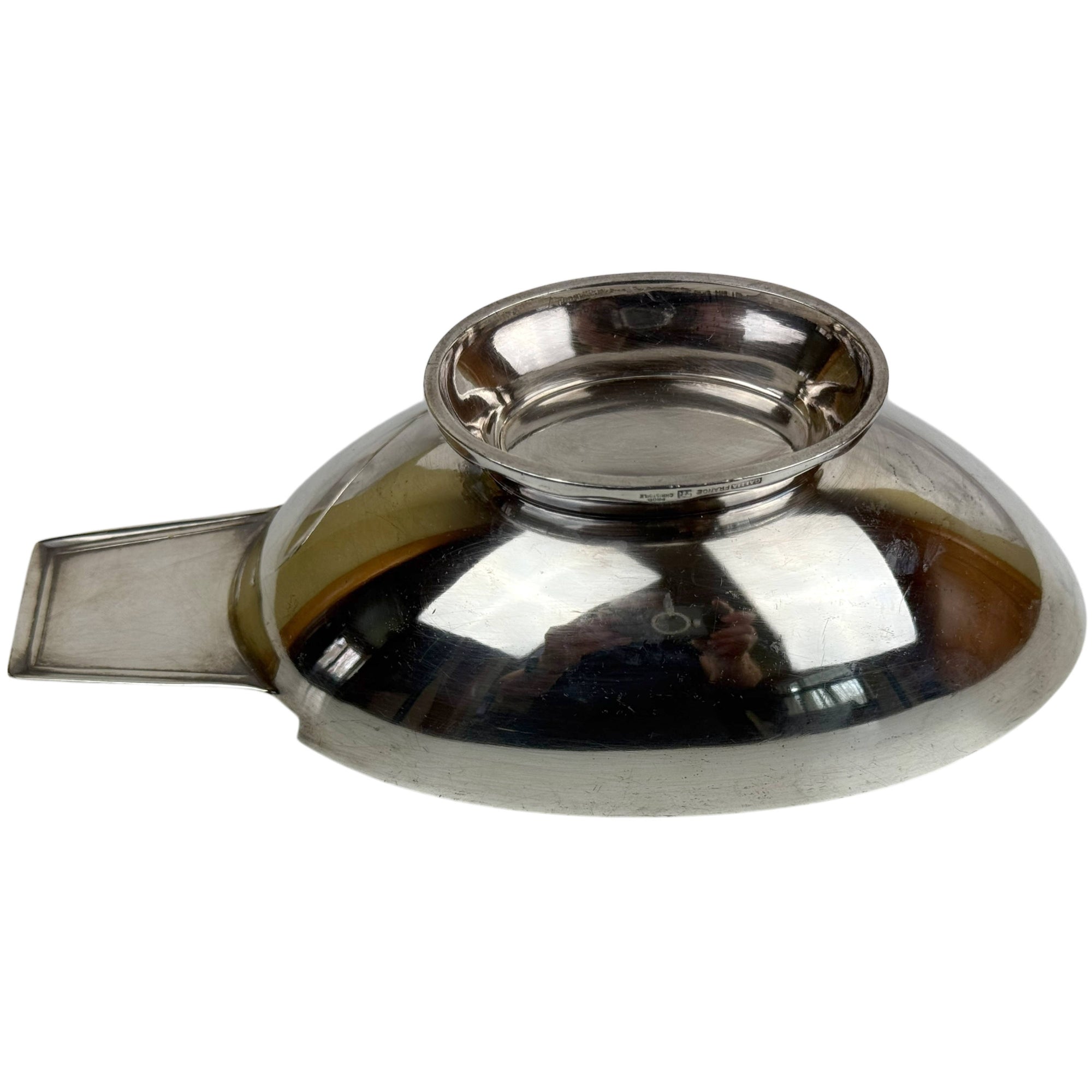 underside of christofle gravy boat