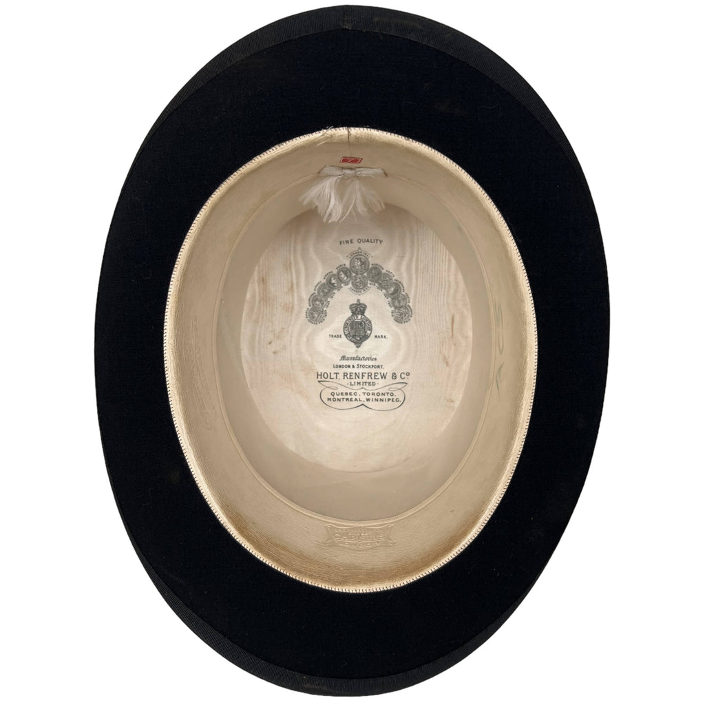 Antique Silk Top Hat w Victorian Leather Travel Case Christys’ London Size 7