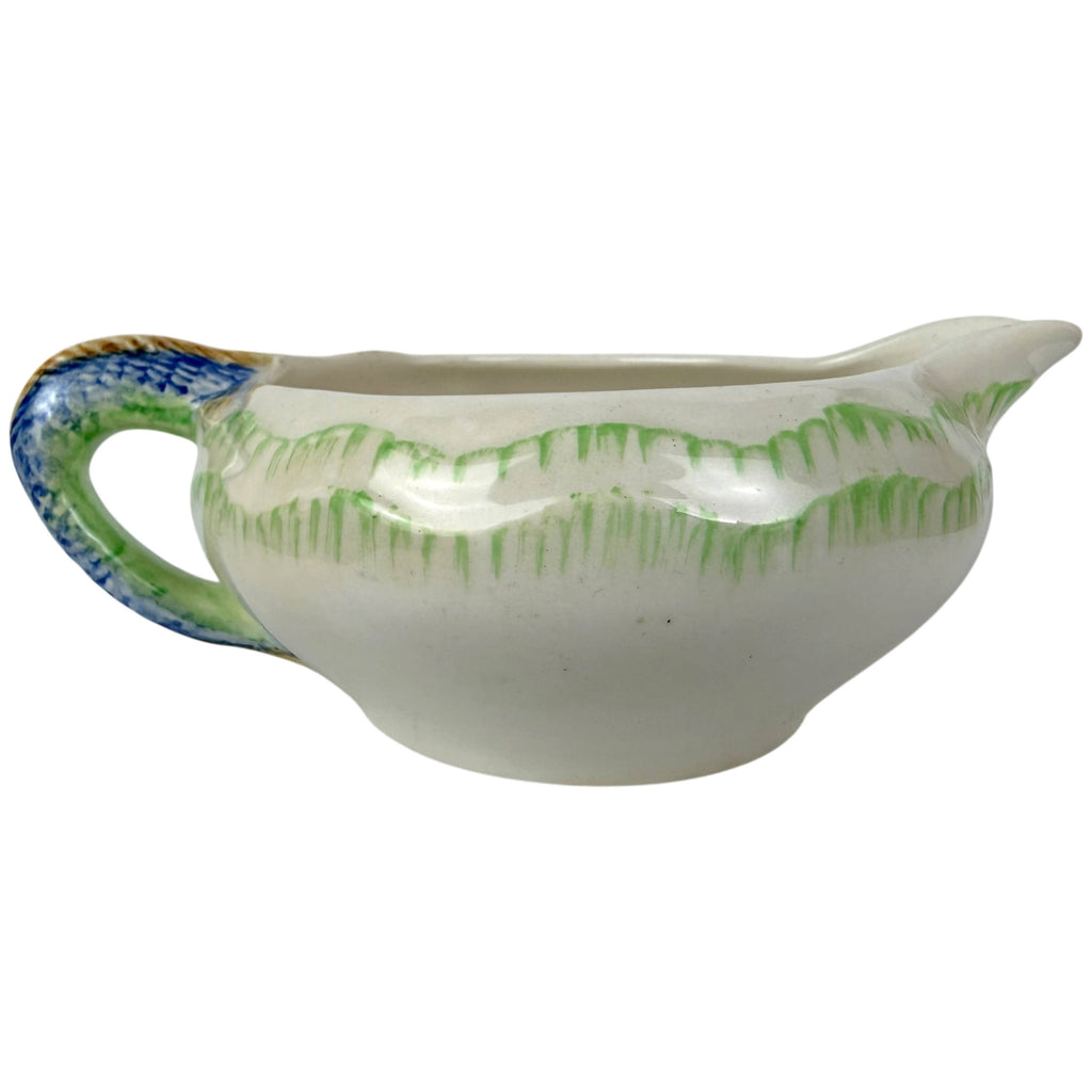 back view of Clarice Cliff Newport Pottery fish sauce boat