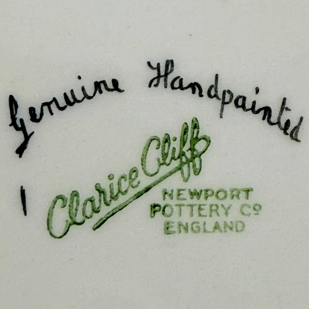 1940s Clarice Cliff Plate Handpainted Magnolia Newport Pottery