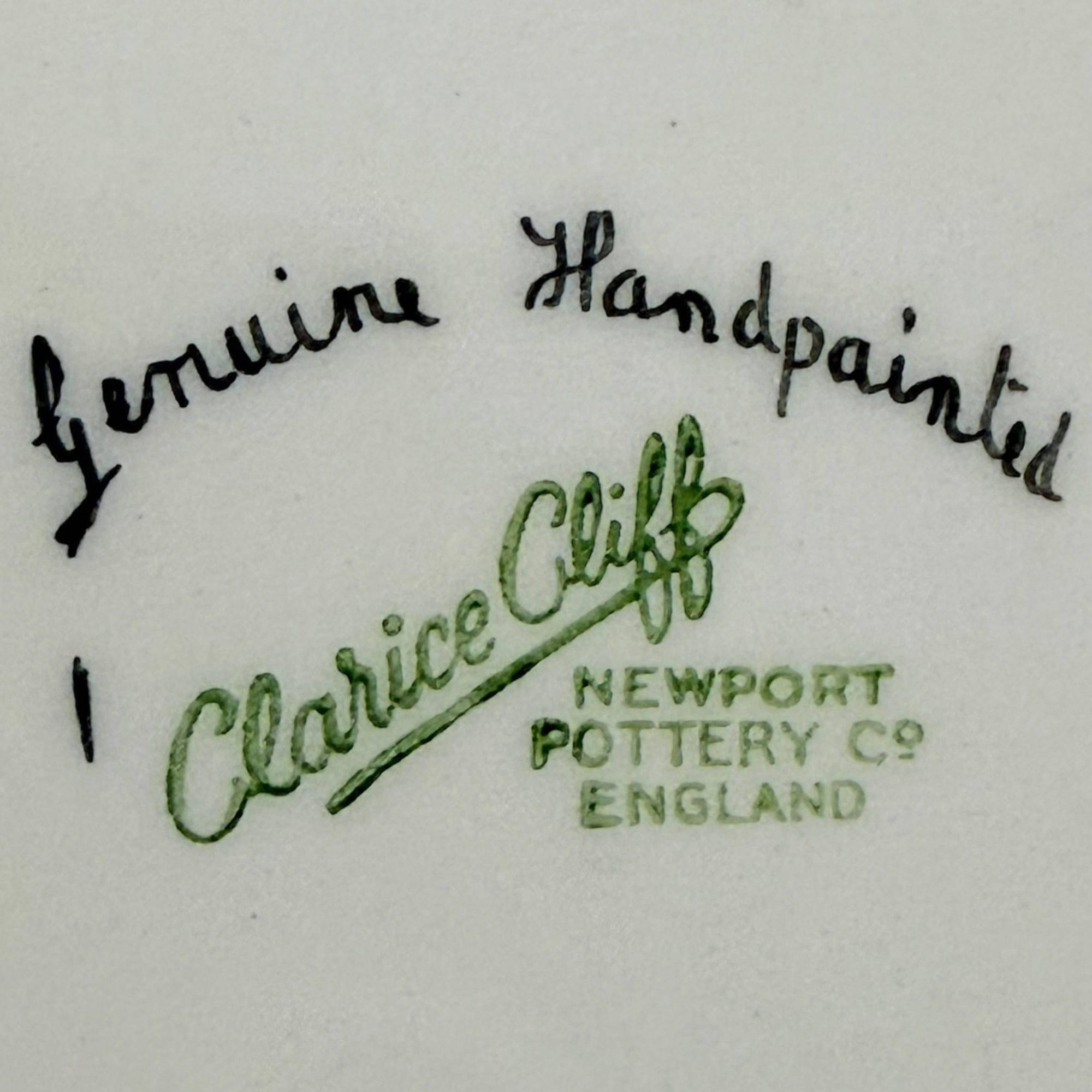 1940s Clarice Cliff Plate Handpainted Magnolia Newport Pottery