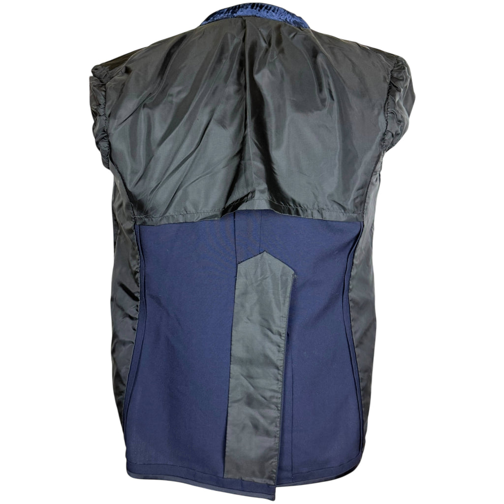 1974 Vintage Blue Tuxedo Jacket w Velvet Collar & Bowtie M L