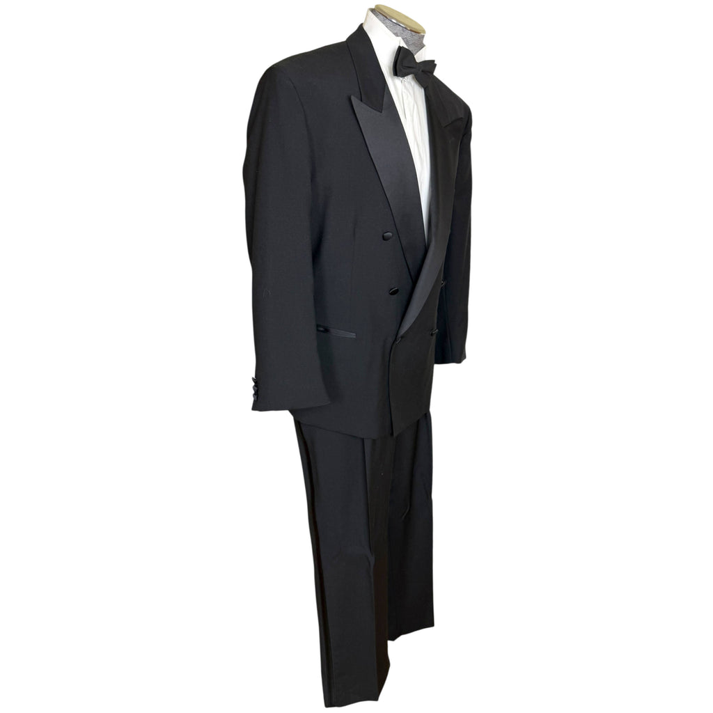 left side view of Vintage Yves Saint Laurent Wool Tuxedo 