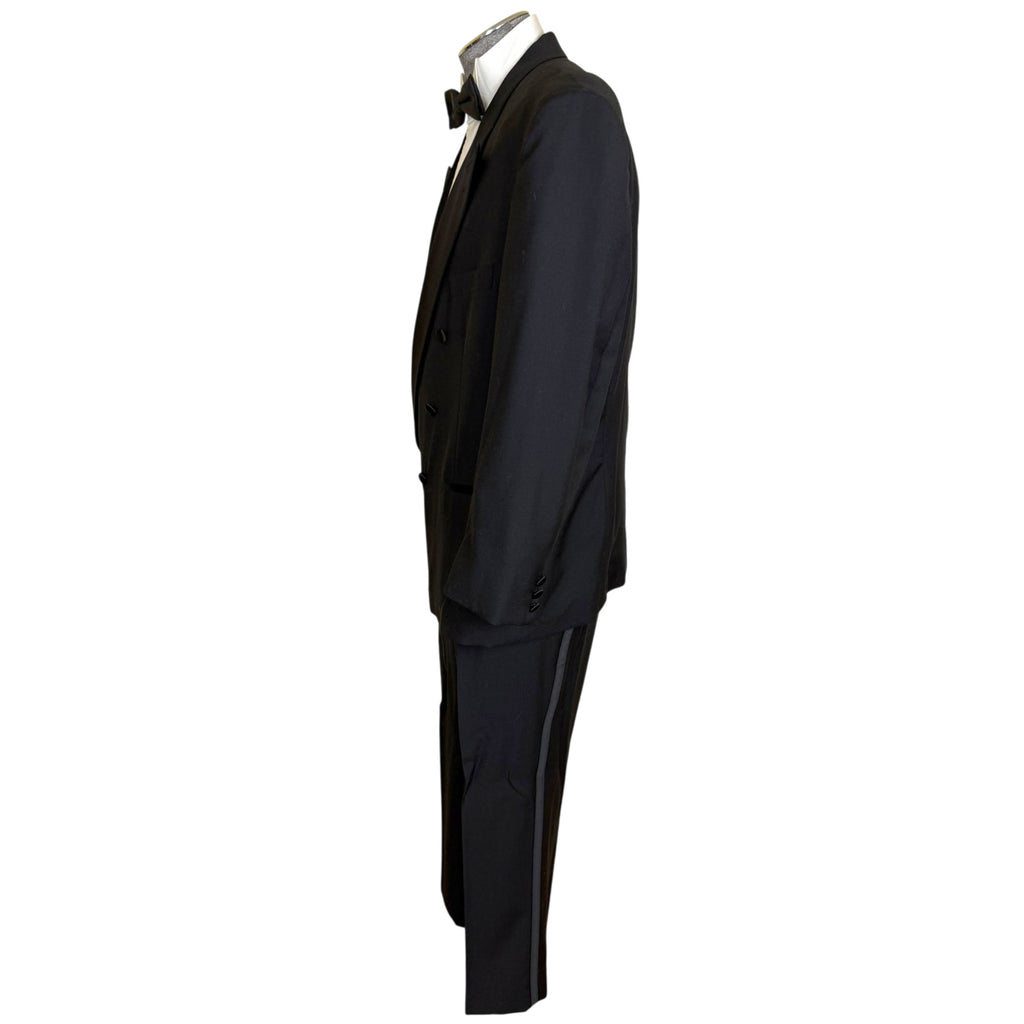 right side view of Vintage Yves Saint Laurent Wool Tuxedo 
