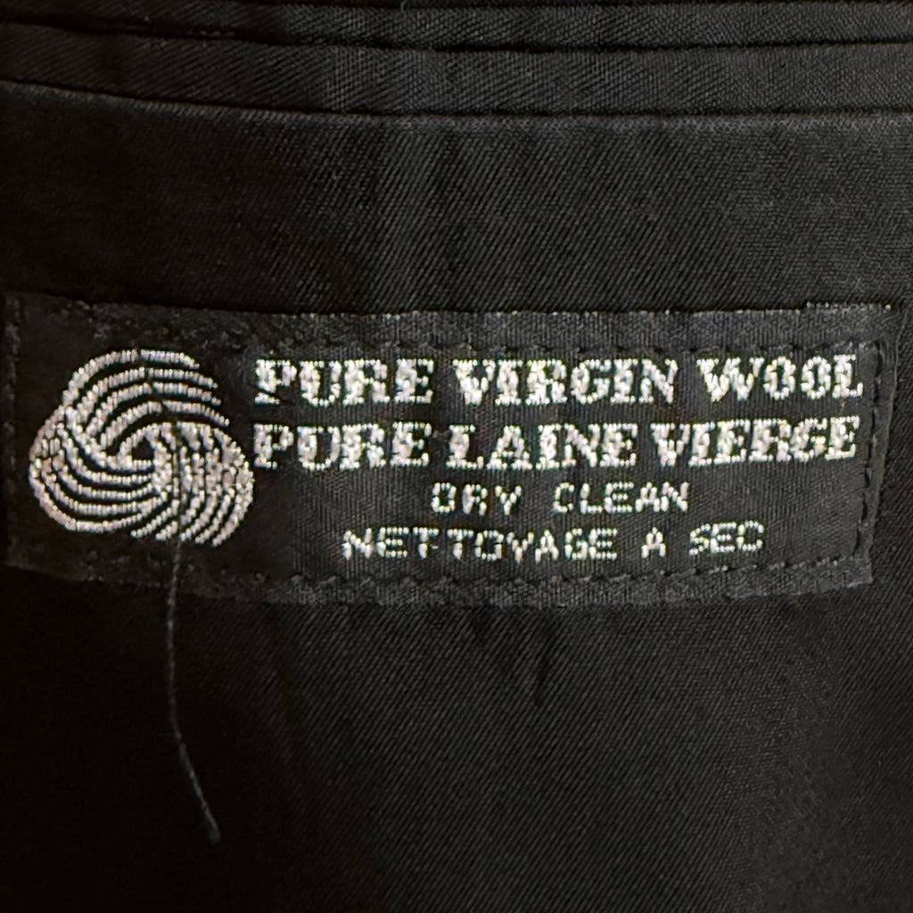 pure virgin wool label