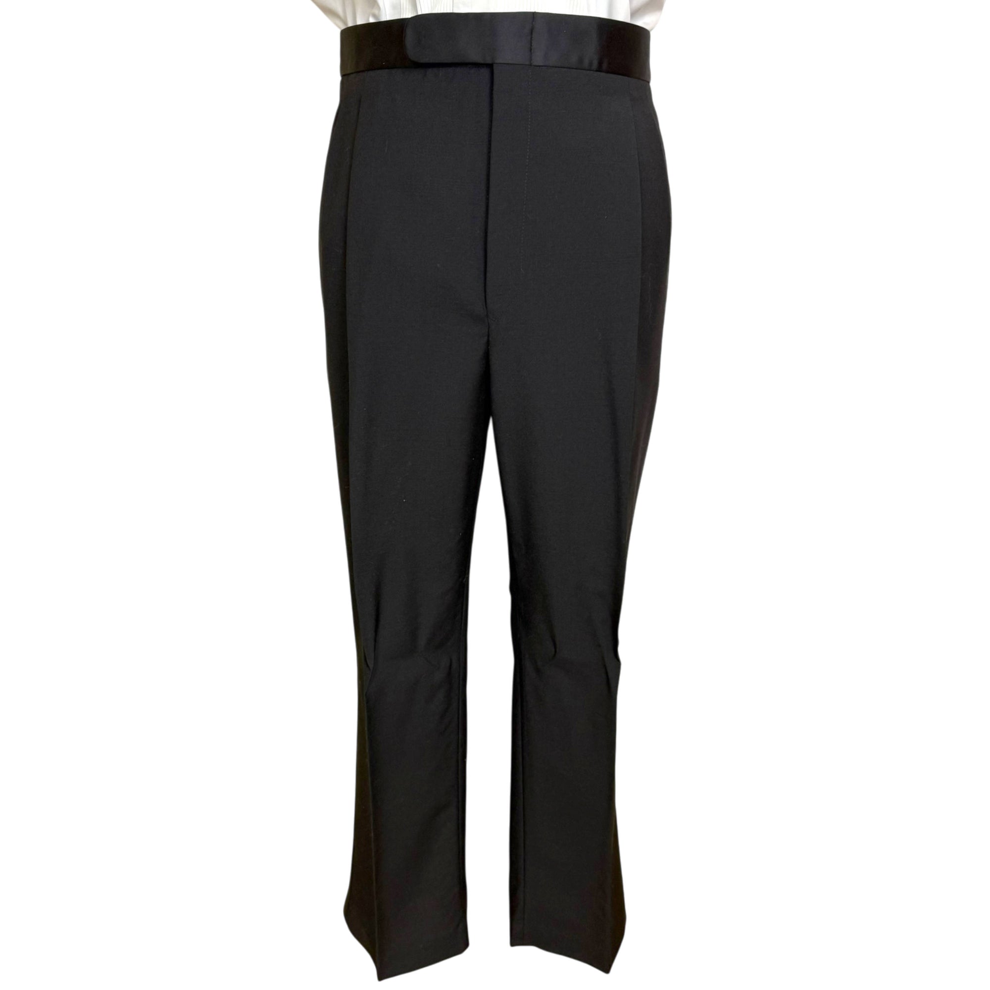 front view of tux pants