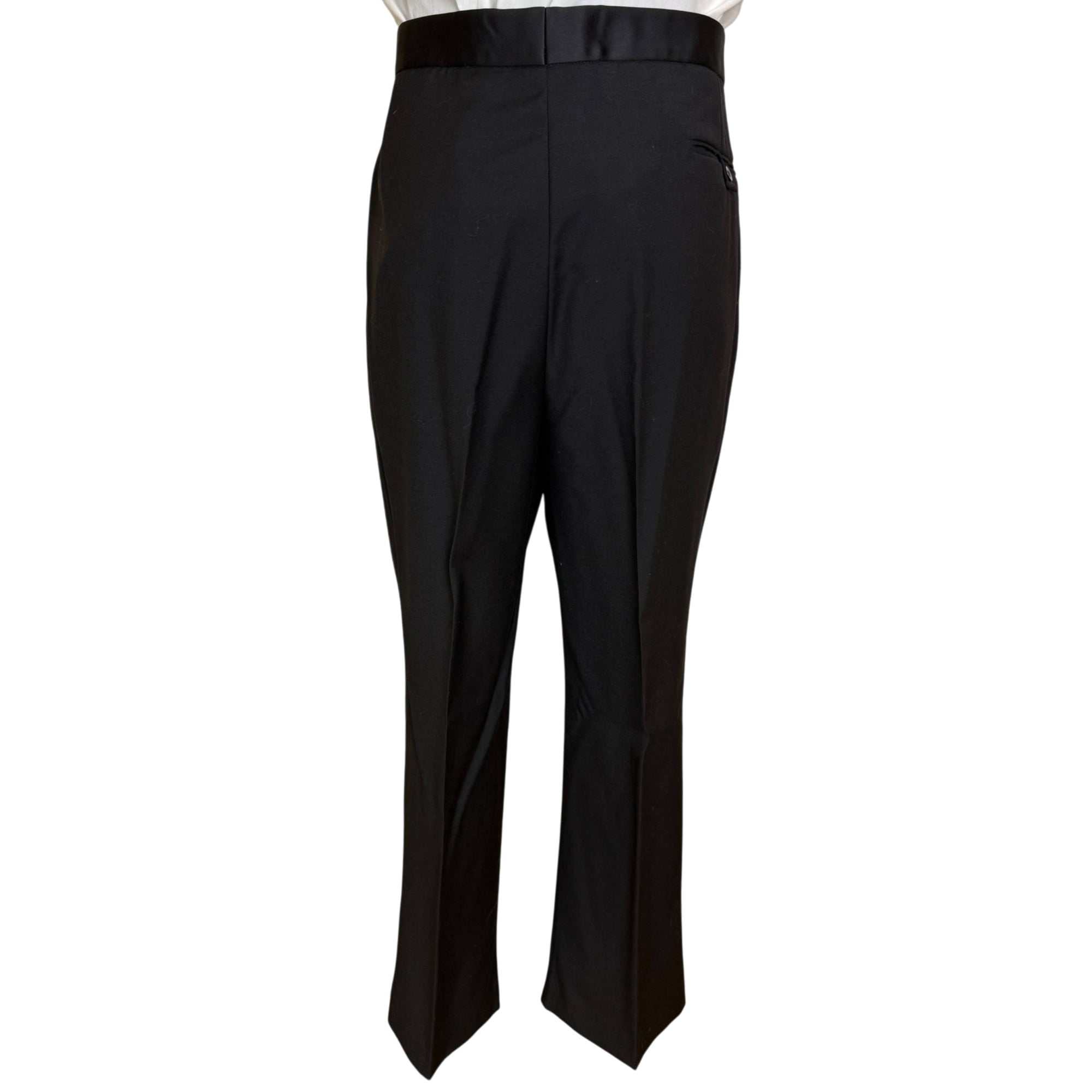 back view of tux pants
