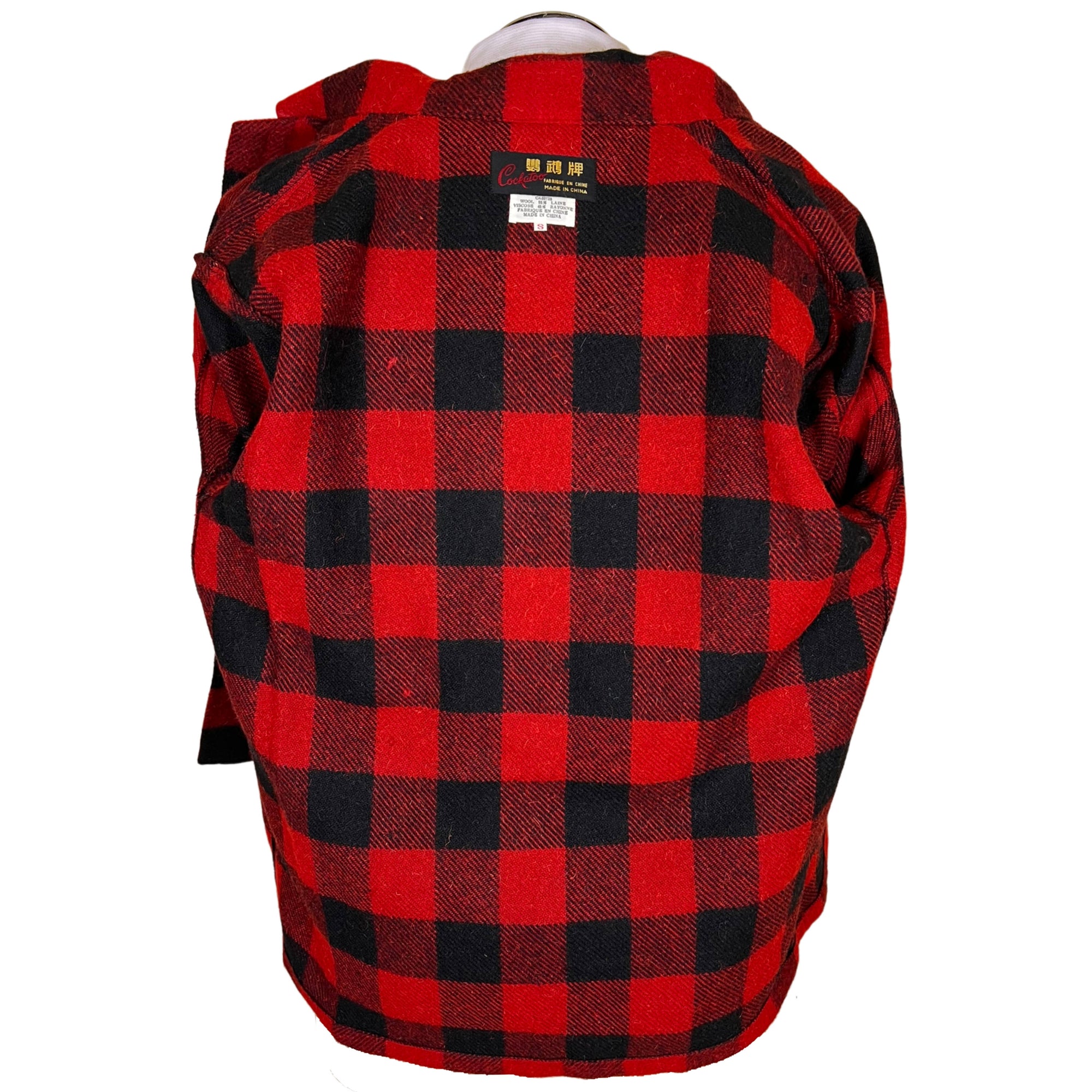 Unused Vintage 1970s Camp Jacket Buffalo Plaid NWT Size S