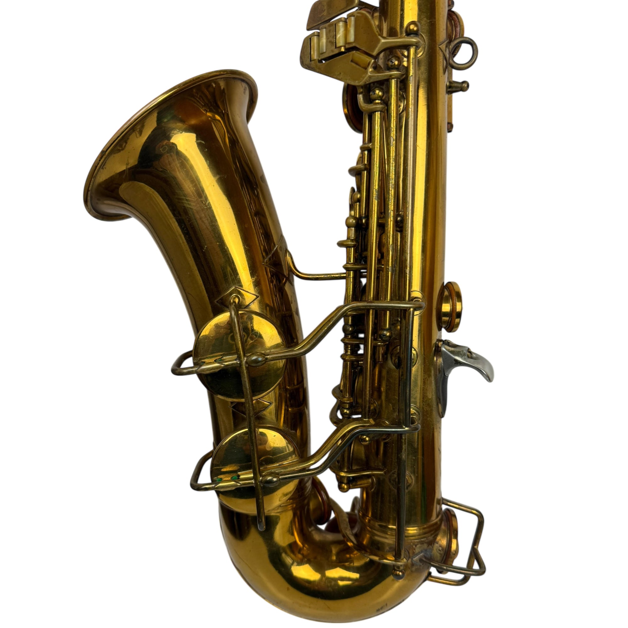 Detail of 1934 Conn 6M Naked Lady Alto Sax
