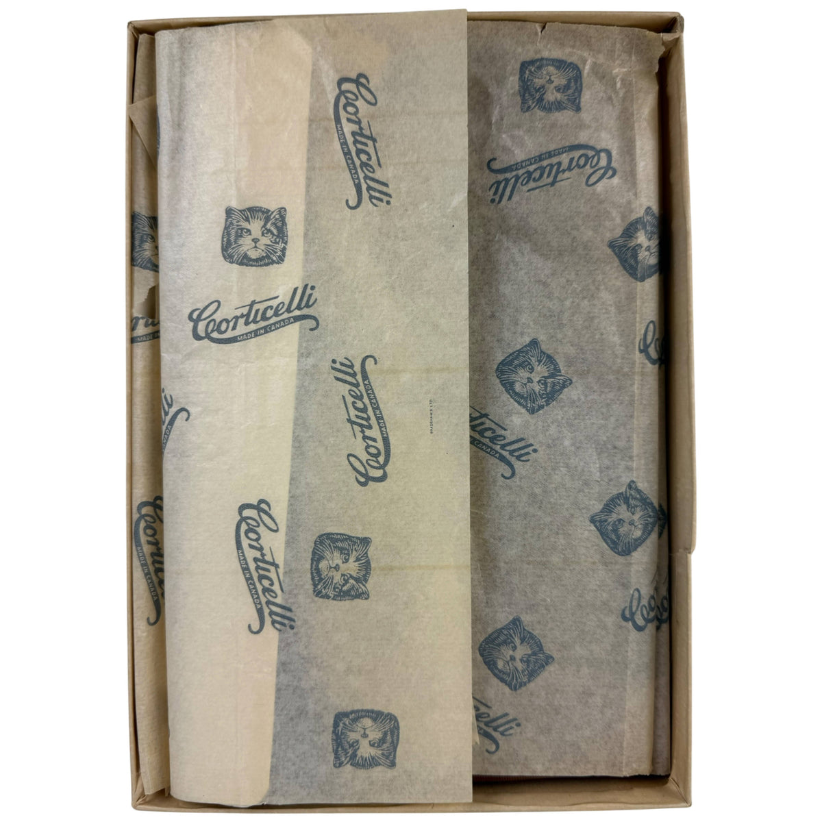 Vintage 1940s Corticelli seamed nylon stocking tissue paper