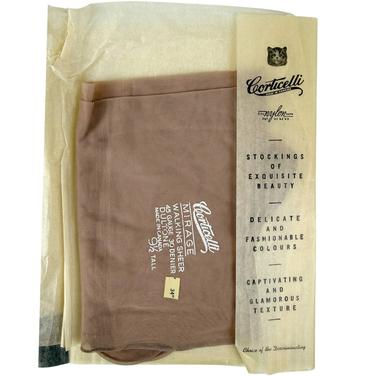 Corticelli Mirage Walking Sheer nylon stockings