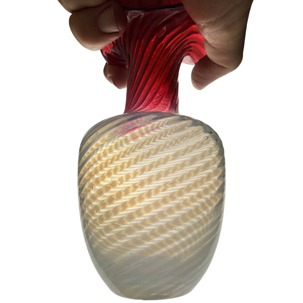 Opalescent Art Glass Vase