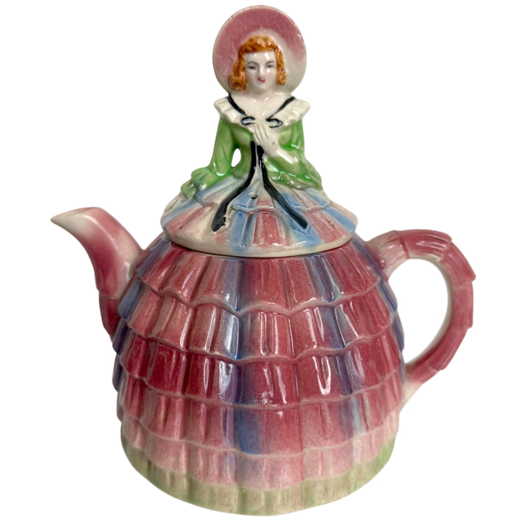 1930s Vintage Southern Belle Teapot & Sugar Bowl 20 oz