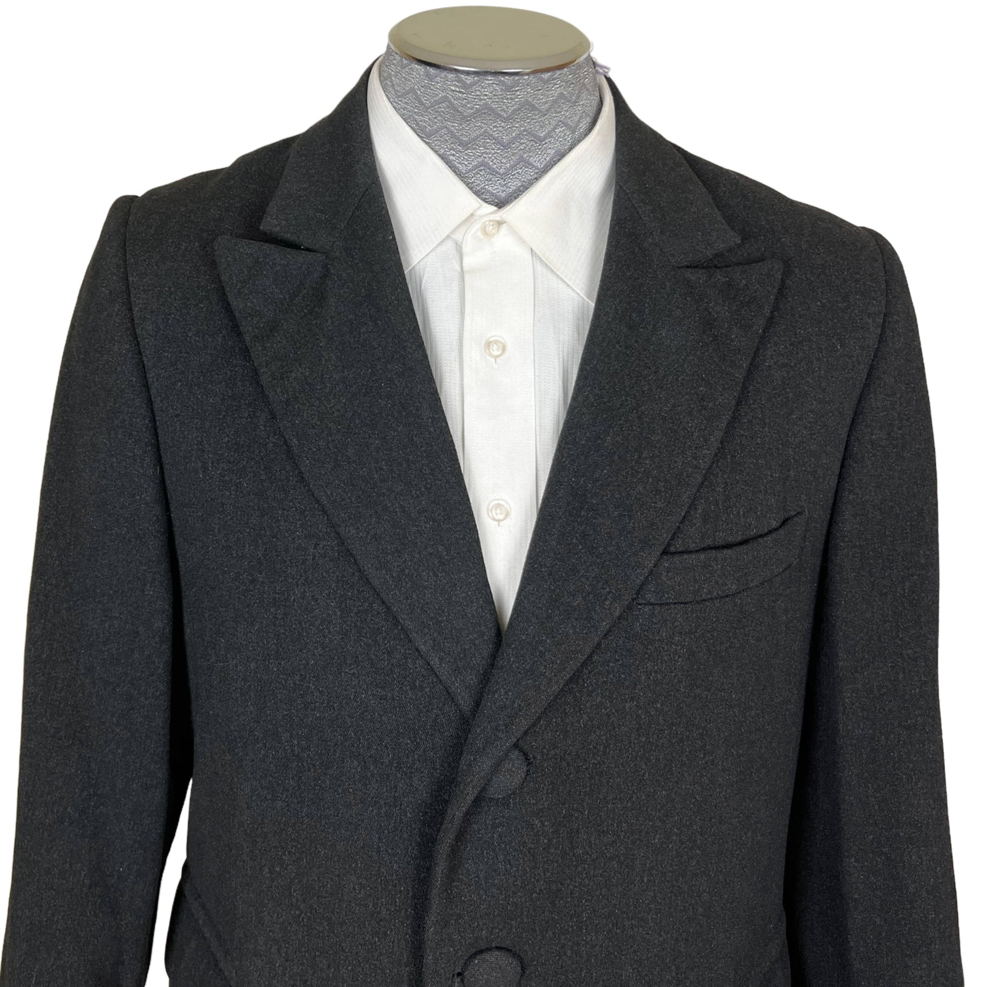 1960s Vintage Crombie Cloth Coat Short Overcoat Size M