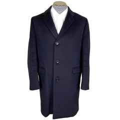 Vintage 1960s Mens Overcoat Crombie Scottish Wool Coat Sz M
