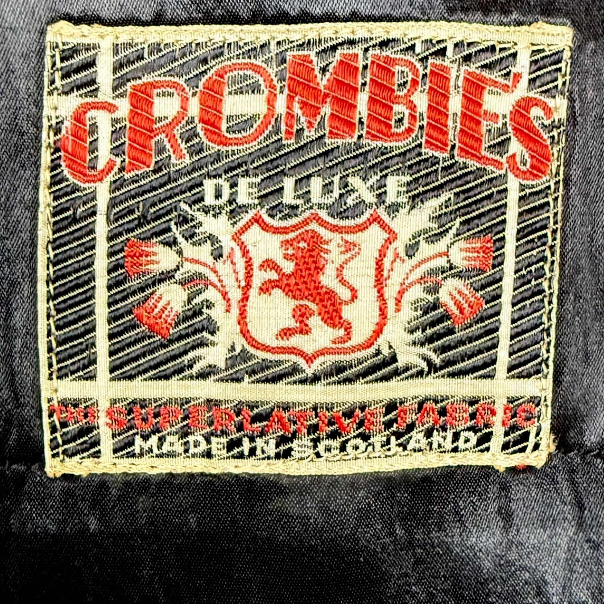 1950s Vintage Men’s Overcoat Crombie’s De Luxe Wool Size 40