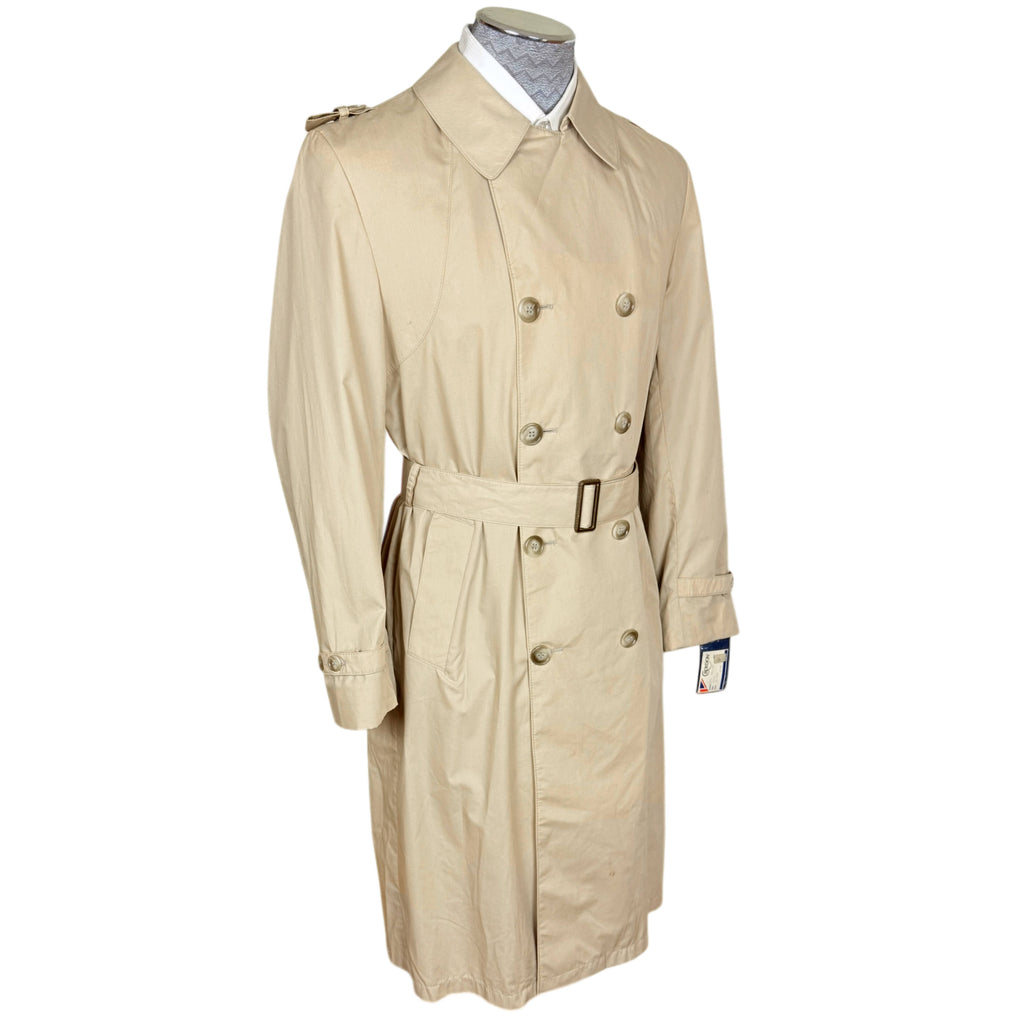 Unused Vintage 1970s Trench Coat Croydon 66 Raincoat Size 40