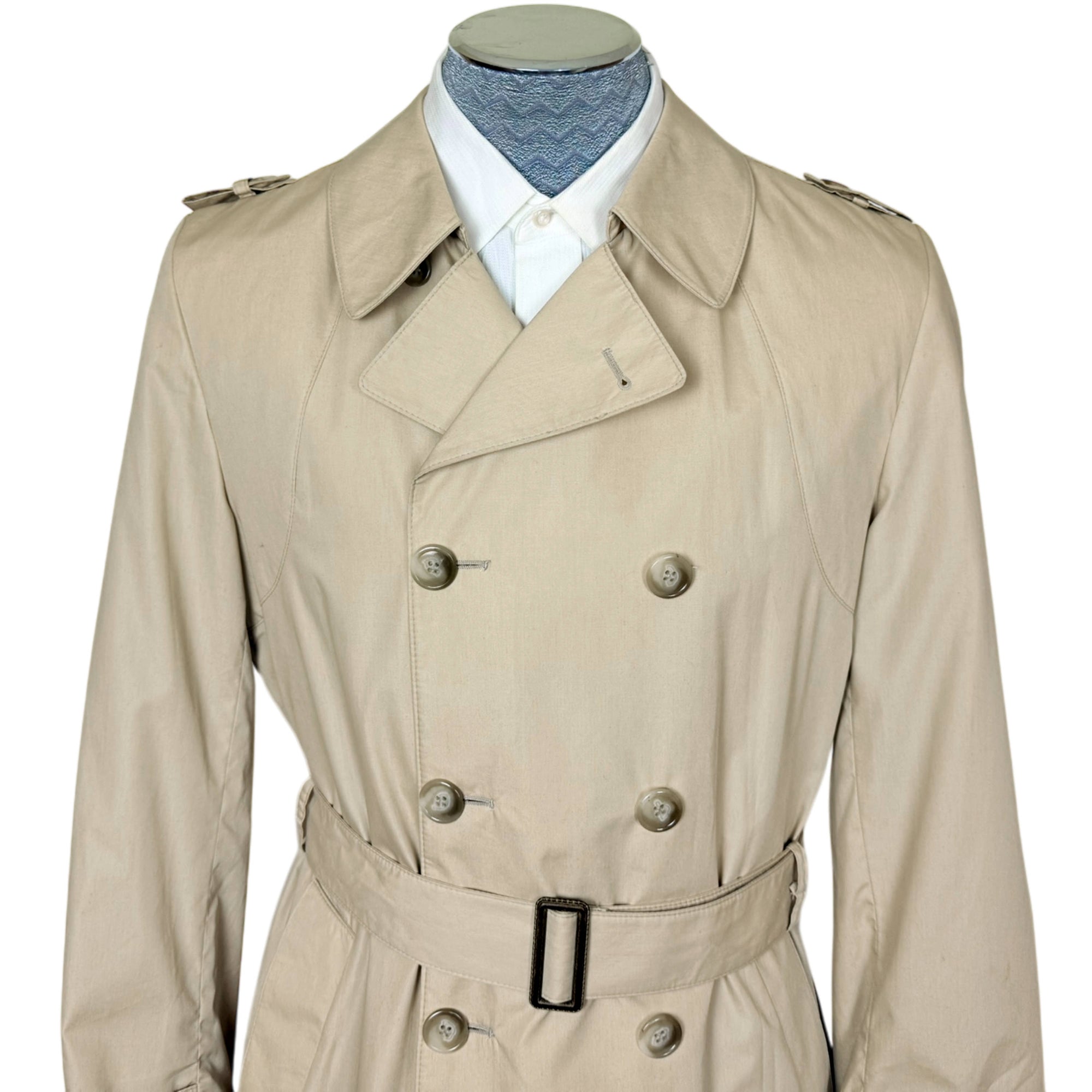 Unused Vintage 1970s Trench Coat Croydon 66 Raincoat Size 40