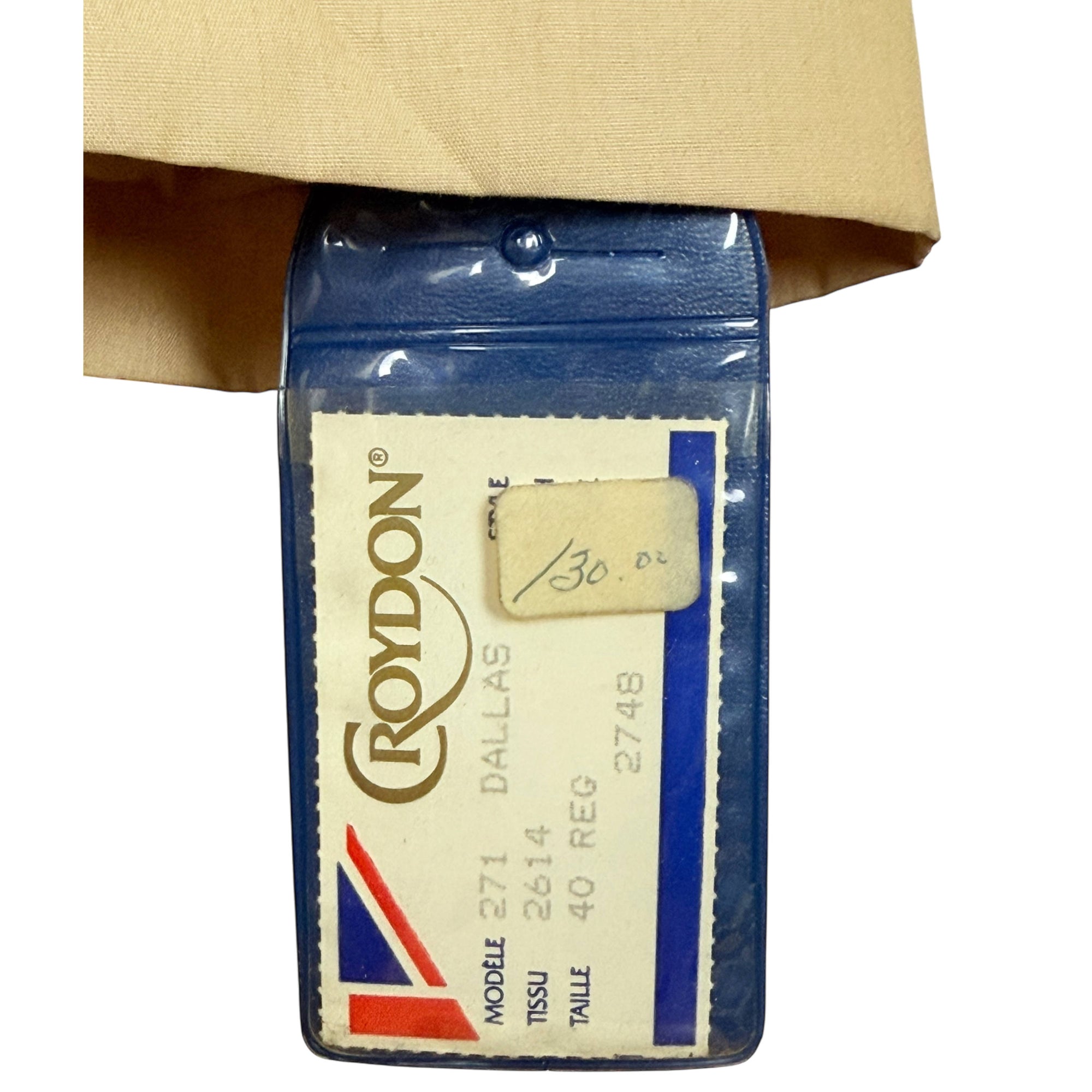 Unused Vintage 1970s Trench Coat Croydon 66 Raincoat Size 40