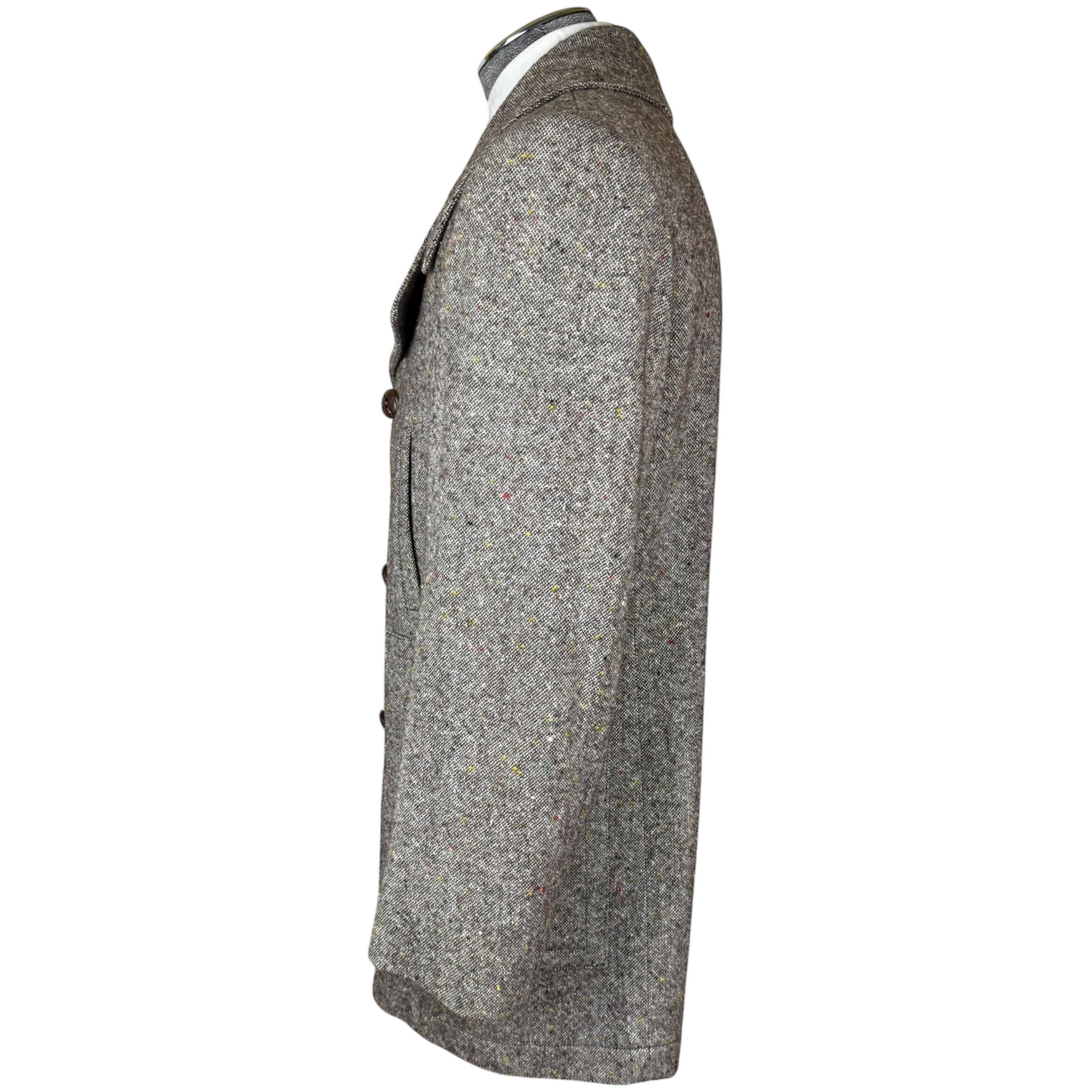 Vintage 1970s Donegal Tweed Short Coat Croydon Canada Size 42