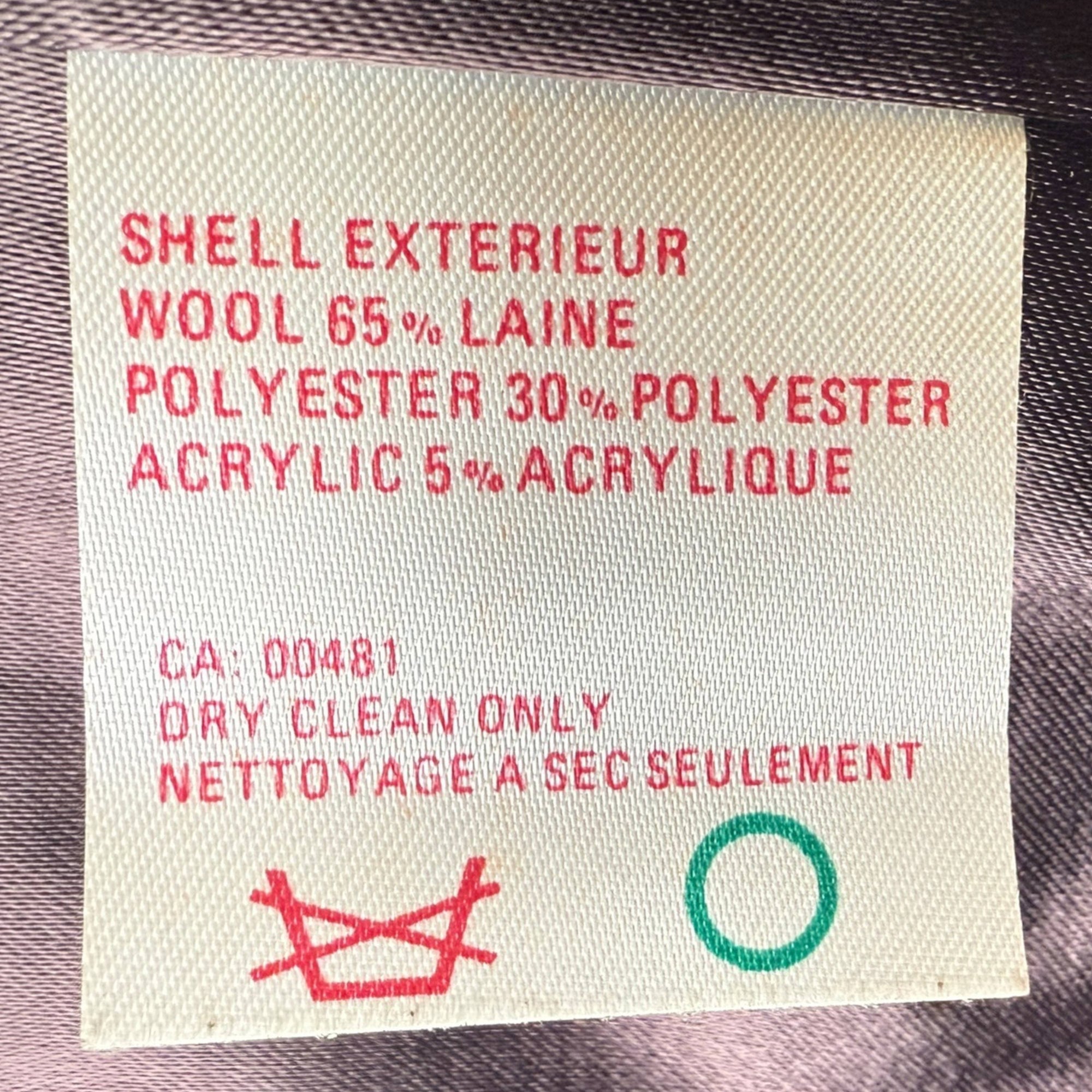 Vintage 1970s Donegal Tweed Short Coat Croydon Canada Size 42