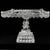 Antique Crystal Wedding Cake Stand Adams EAPG Salver c 1890