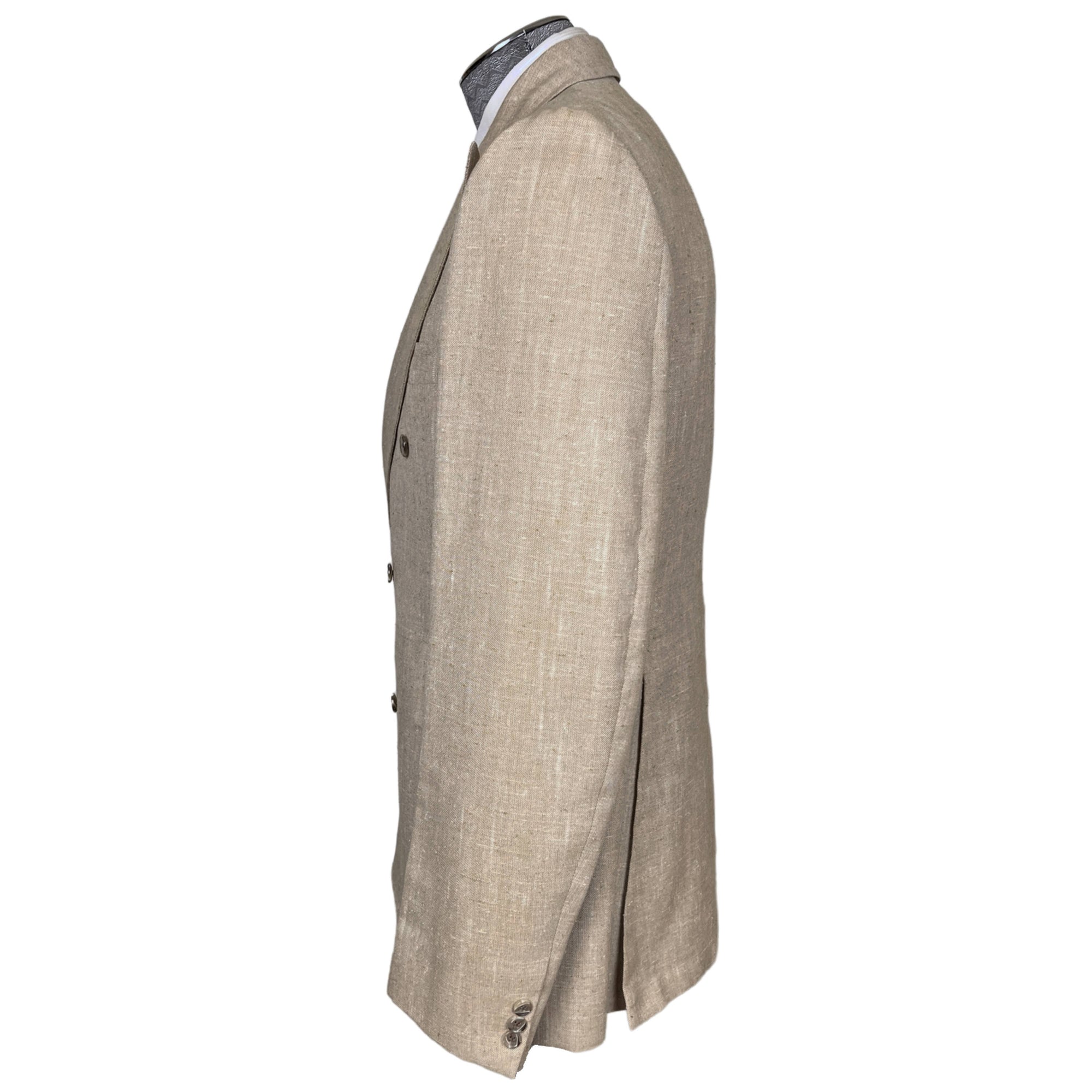 Vintage 1970s Mens Linen Jacket Cy Mann Toronto Size M Tall