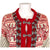 Vintage Dale of Norway Sweater Cardigan Red Snowflake Pattern Size L 44