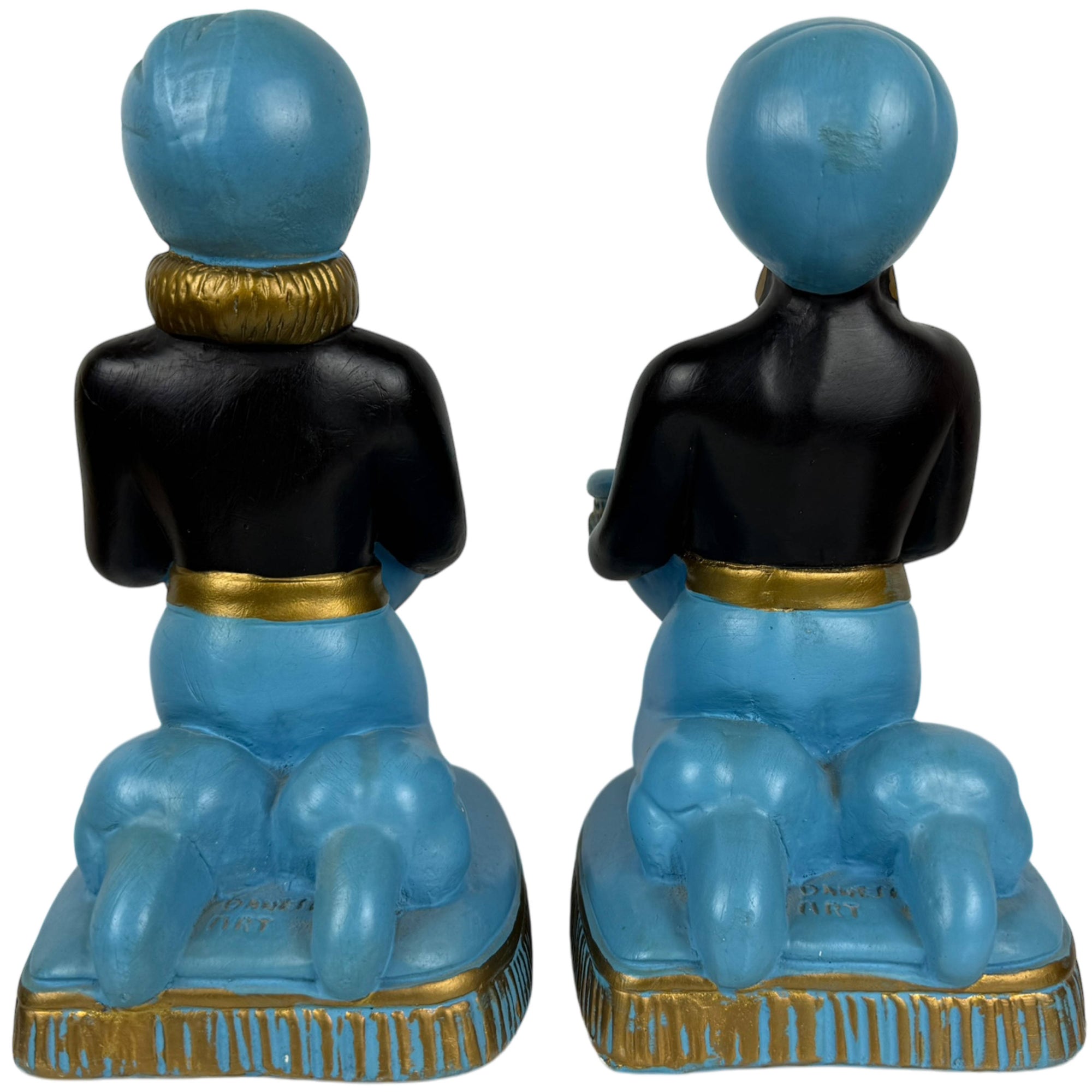 Vintage 1940s Hollywood Regency Decor Figurines Chalkware