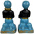 Vintage 1940s Hollywood Regency Decor Figurines Chalkware