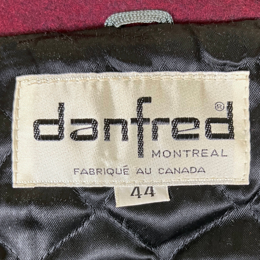 Vintage 1970s Jacket Maroon Wool Unused Deadstock Size 44