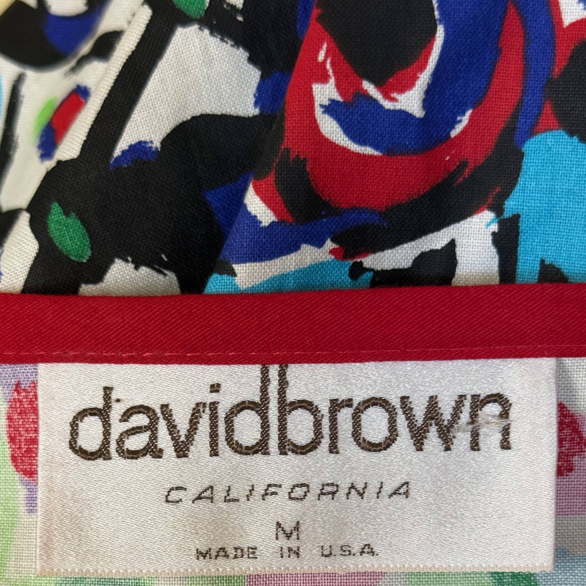 David Brown California made in USA label