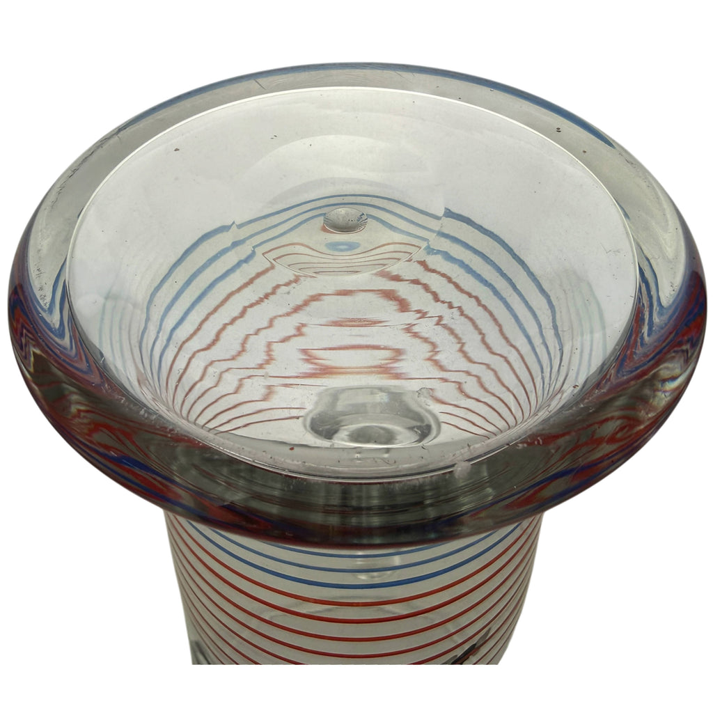 pontil mark on hand blown art deco martini pitcher