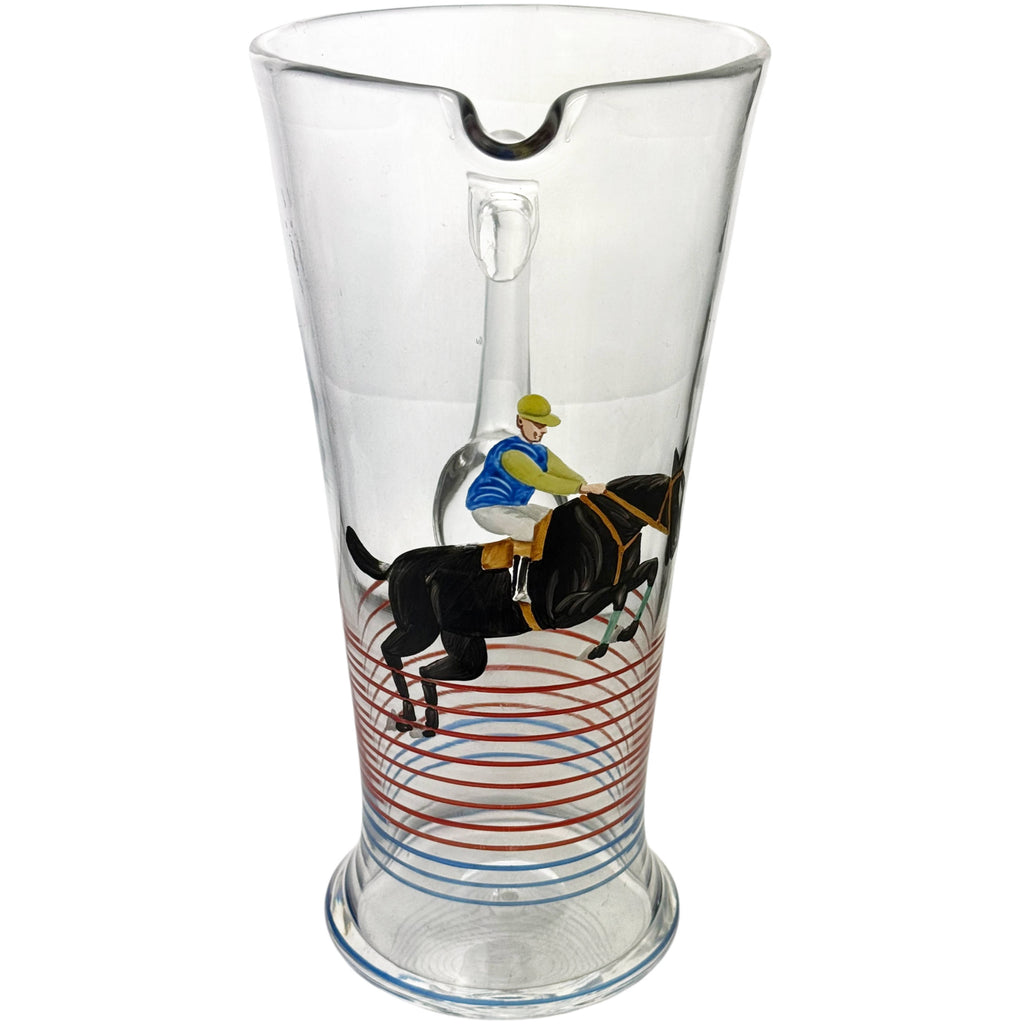 1930s Art Deco jockey martini pitcher