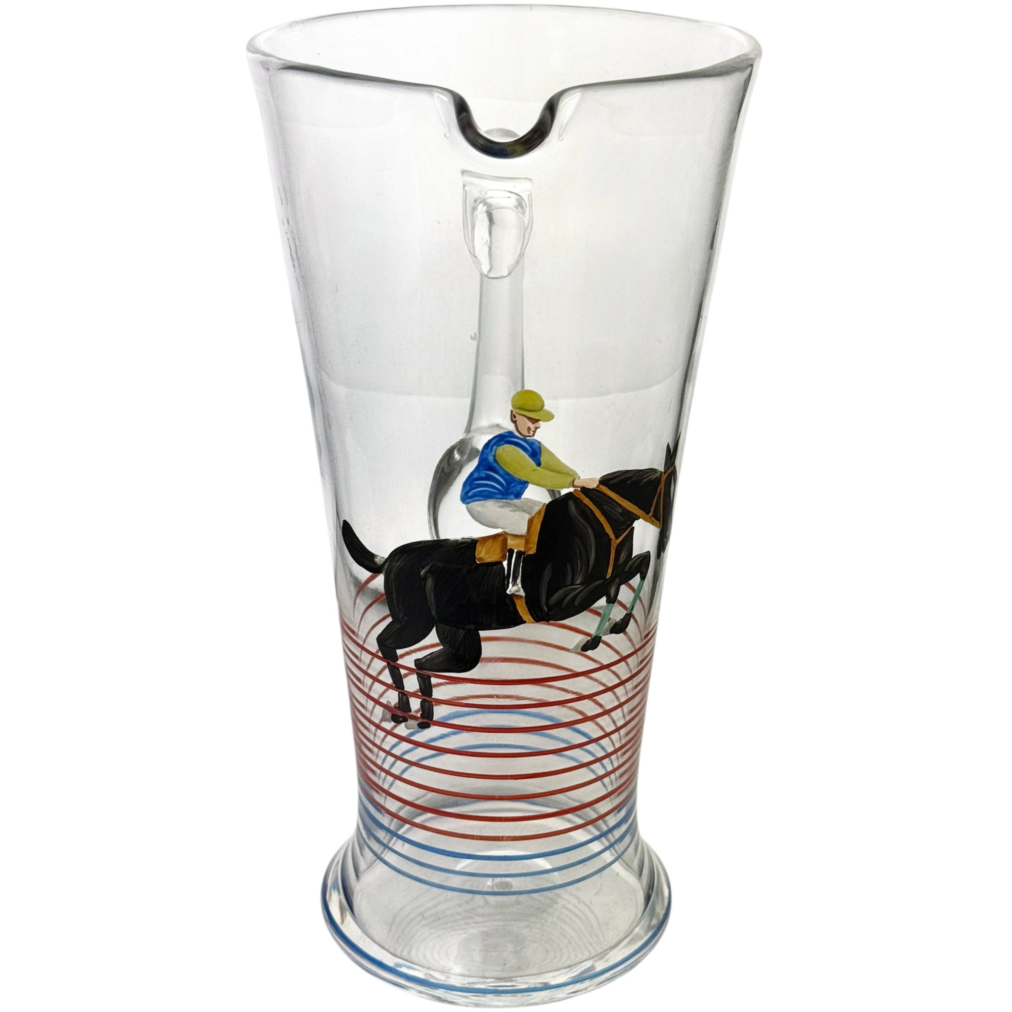 1930s Art Deco jockey martini pitcher