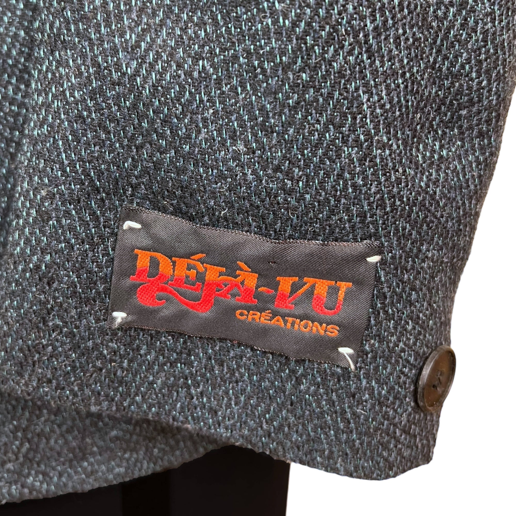 Vintage 1980s New Wave Sport Coat Blue Jacket Blue NWT Sz 46