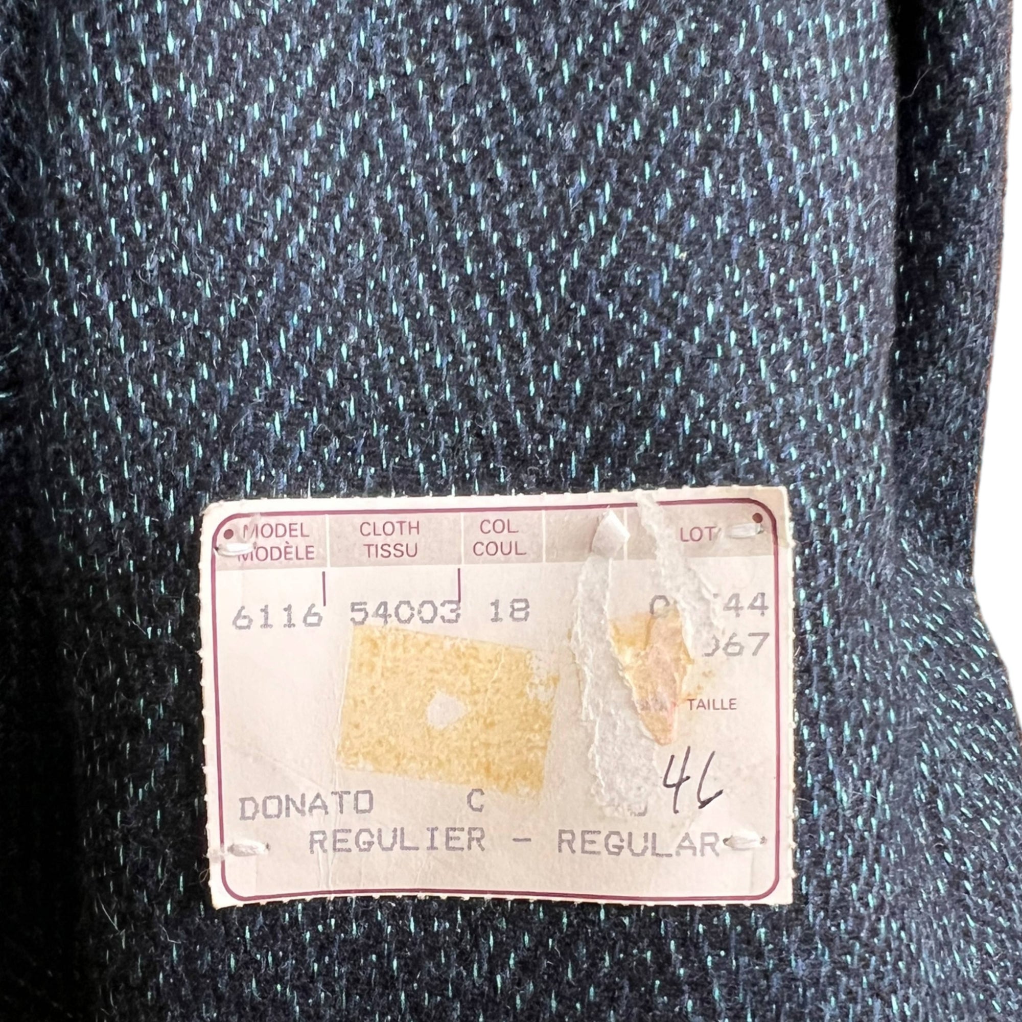 Vintage 1980s New Wave Sport Coat Blue Jacket Blue NWT Sz 46