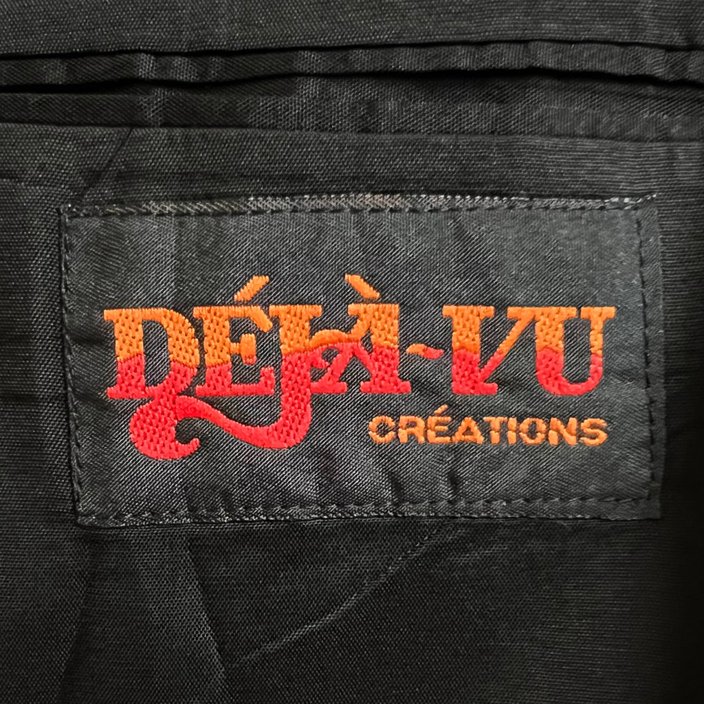 Vintage 1980s New Wave Sport Coat Blue Jacket Blue NWT Sz 46