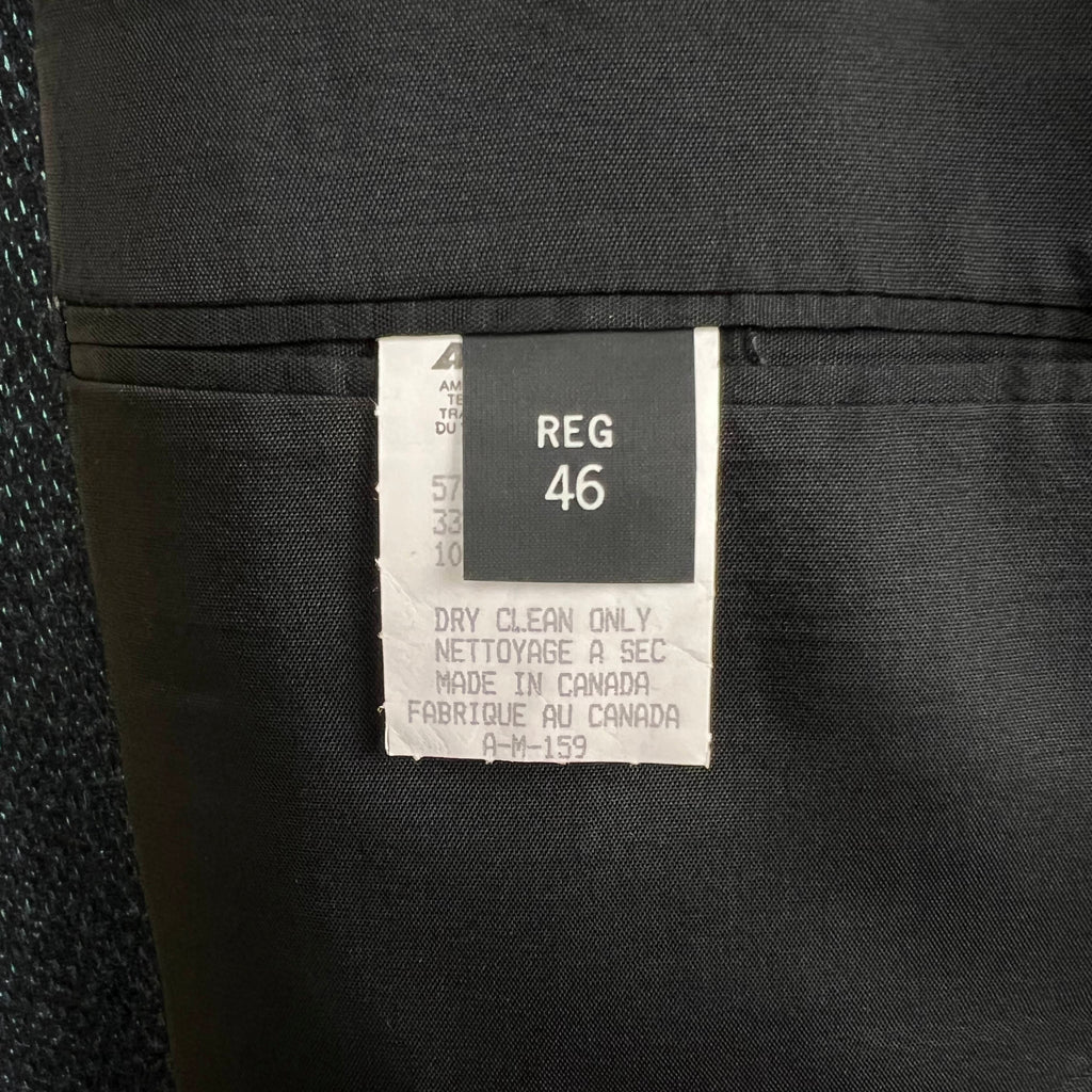 Vintage 1980s New Wave Sport Coat Blue Jacket Blue NWT Sz 46