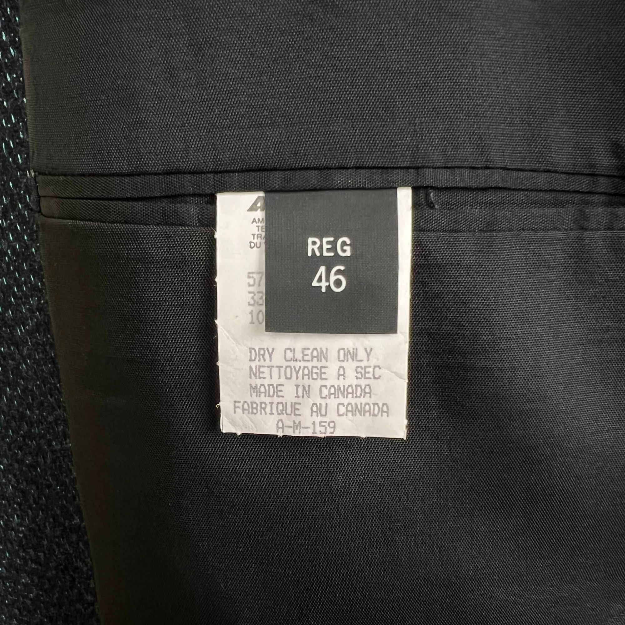 Vintage 1980s New Wave Sport Coat Blue Jacket Blue NWT Sz 46