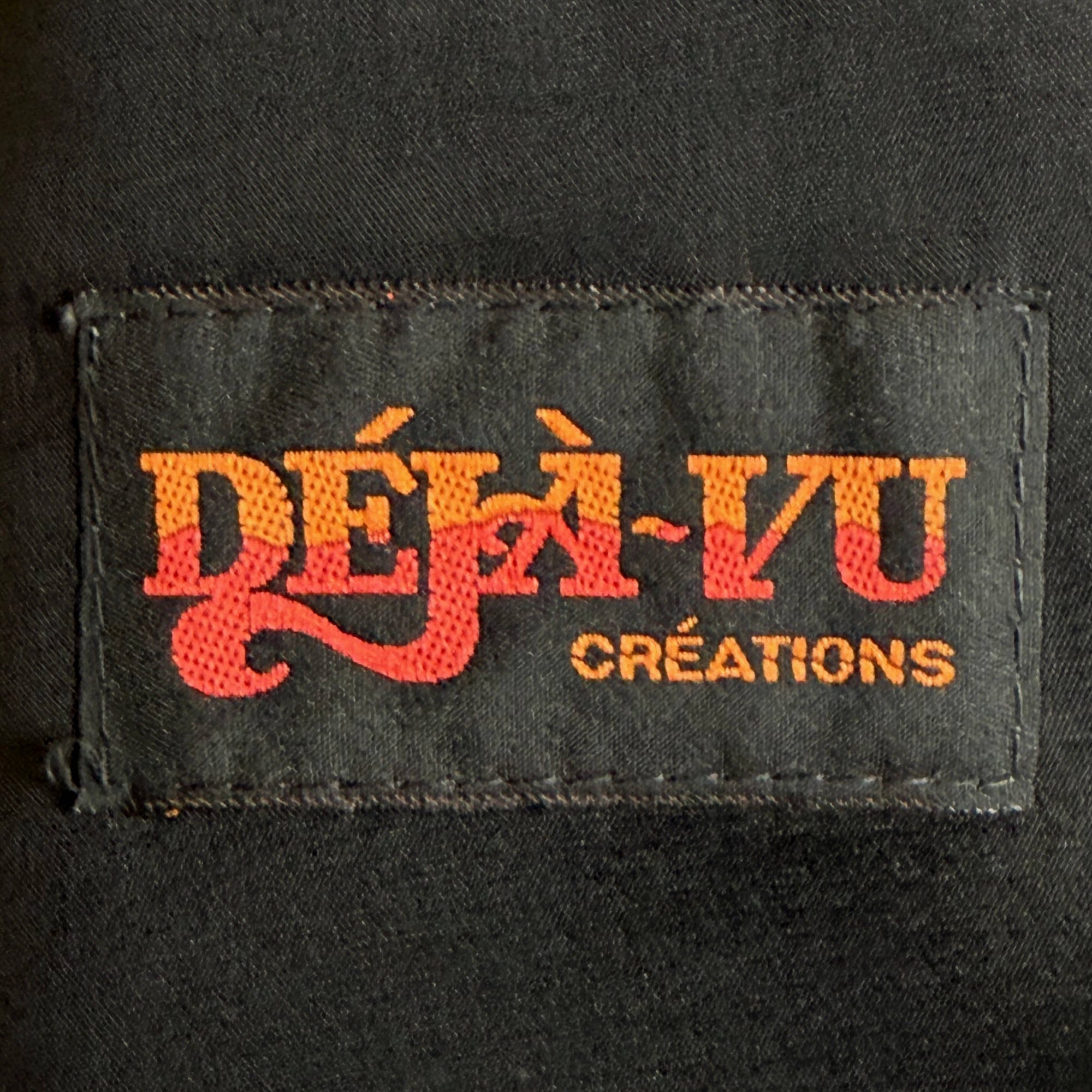 Déjà-Vu Créations label on vintage 1980s Canadian sport coat