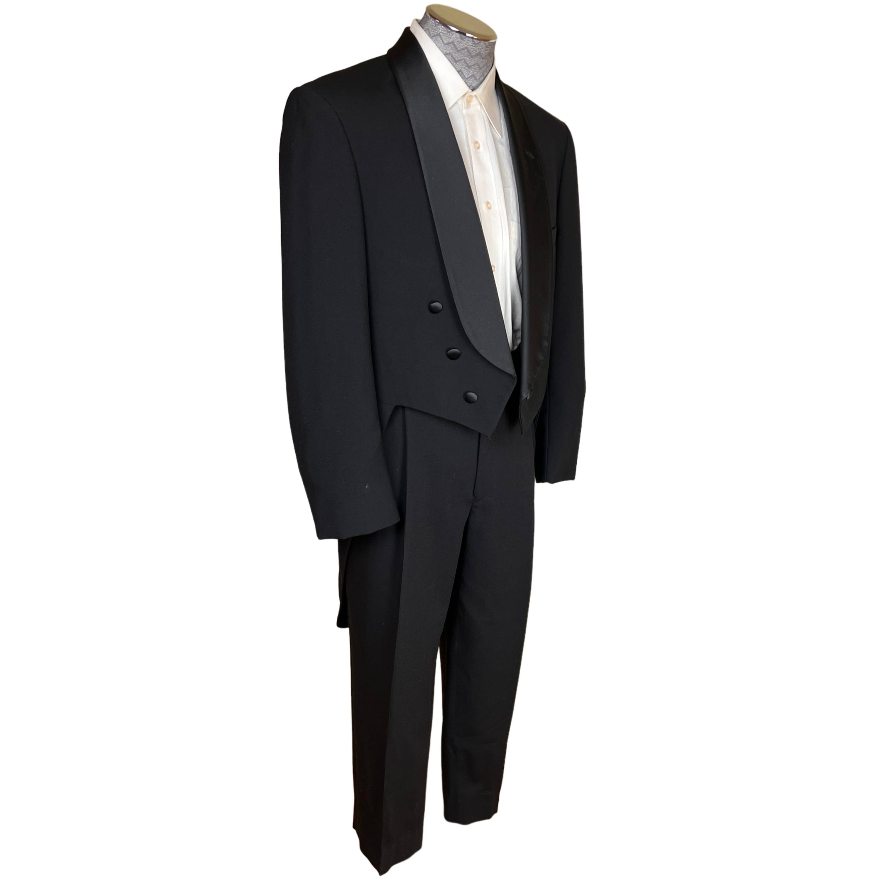 Vintage Christian Dior Le Connaisseur Tuxedo Tails Only 41 R