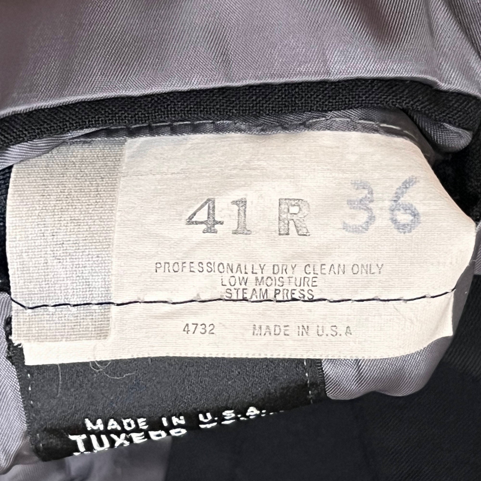 Vintage Christian Dior Le Connaisseur Tuxedo Tails Only 41 R