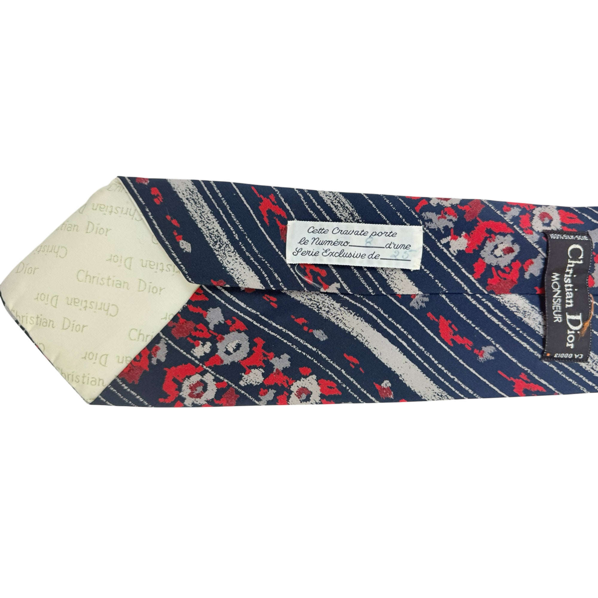 Vintage 1970s Christian Dior Tie Limited Edition Necktie